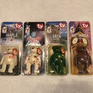 Rare vintage set of the McDonald’s Ty beanie babies. With rare Error tags.